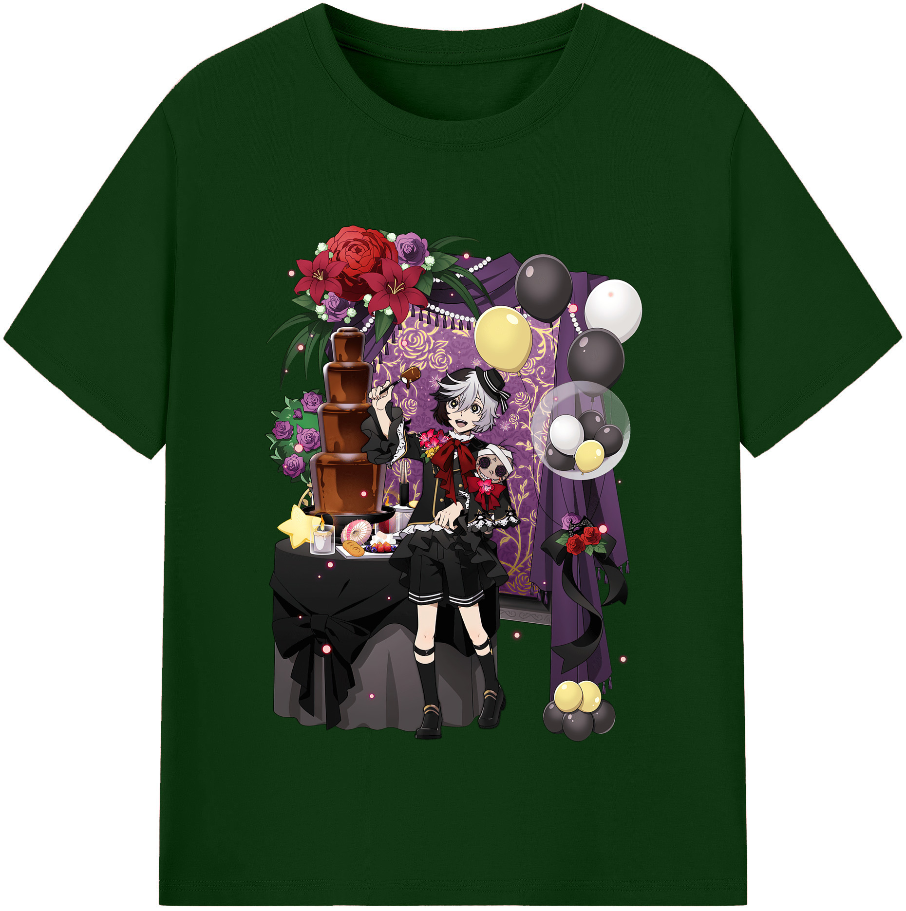 （画像用） 文豪ストレイドッグス Bungo Stray Dogs 綿100％半袖Tシャツ（フロントプリント）